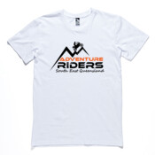 Orange & Black Logo - AS Colour Men's White T Shirt ' SPECIAL